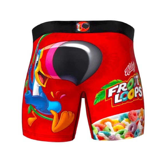 NEW SWAG Kellogg's Froot Loops Boxer Brief Underwear Red LARGE 34 - 36 Men’s - Picture 4 of 11